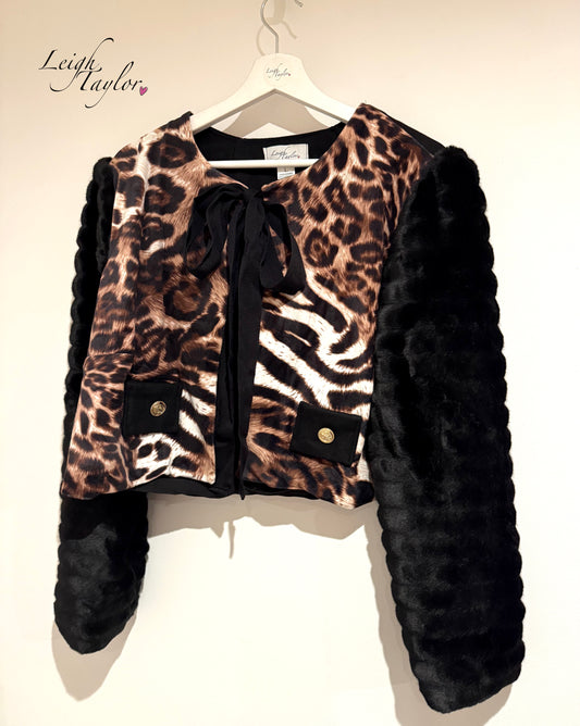 Faux Fur Leopard Jacket