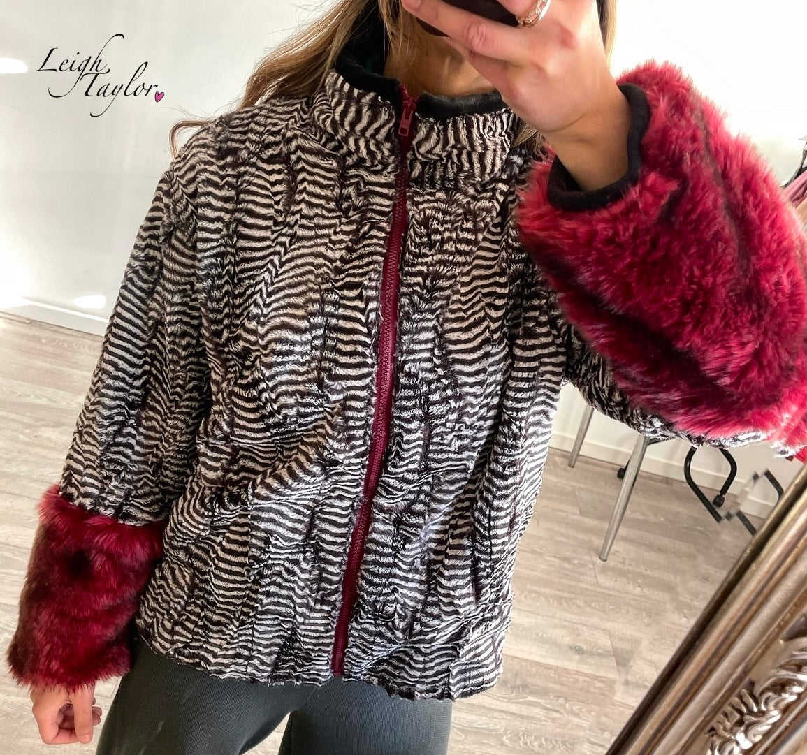 Animal Print Faux Fur Fleece