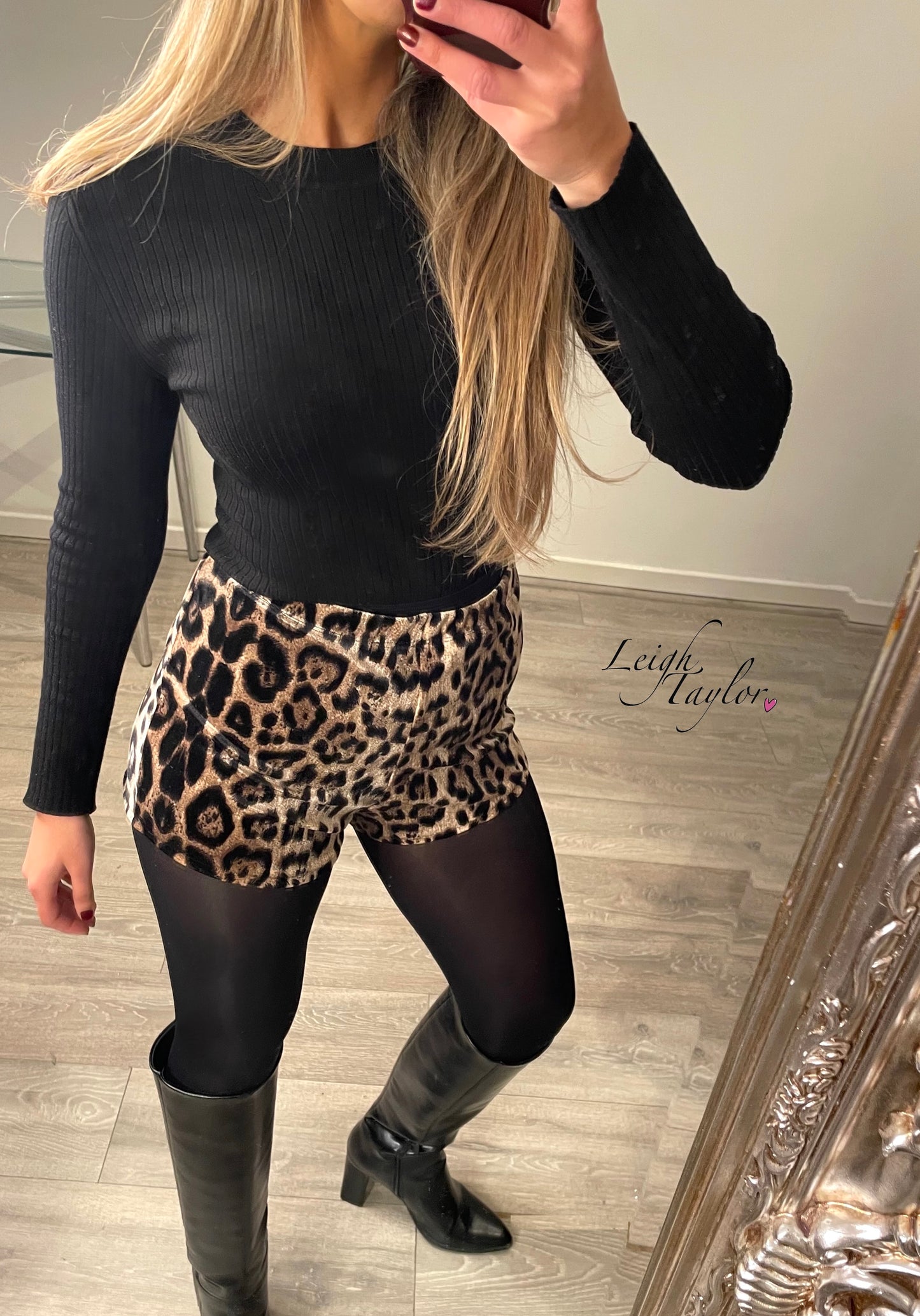 Leopard Mini Shorts