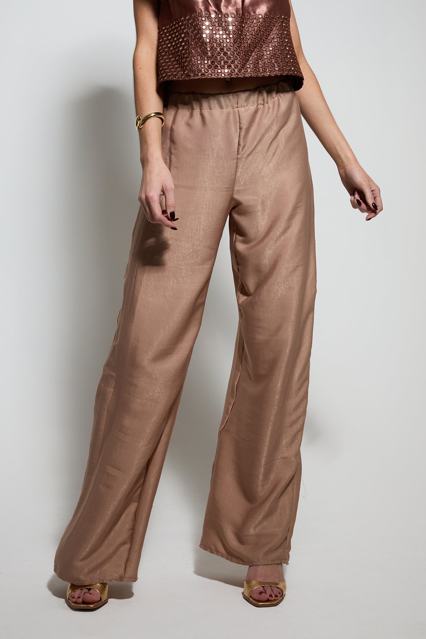 Cream Luxe Trouser - TALL