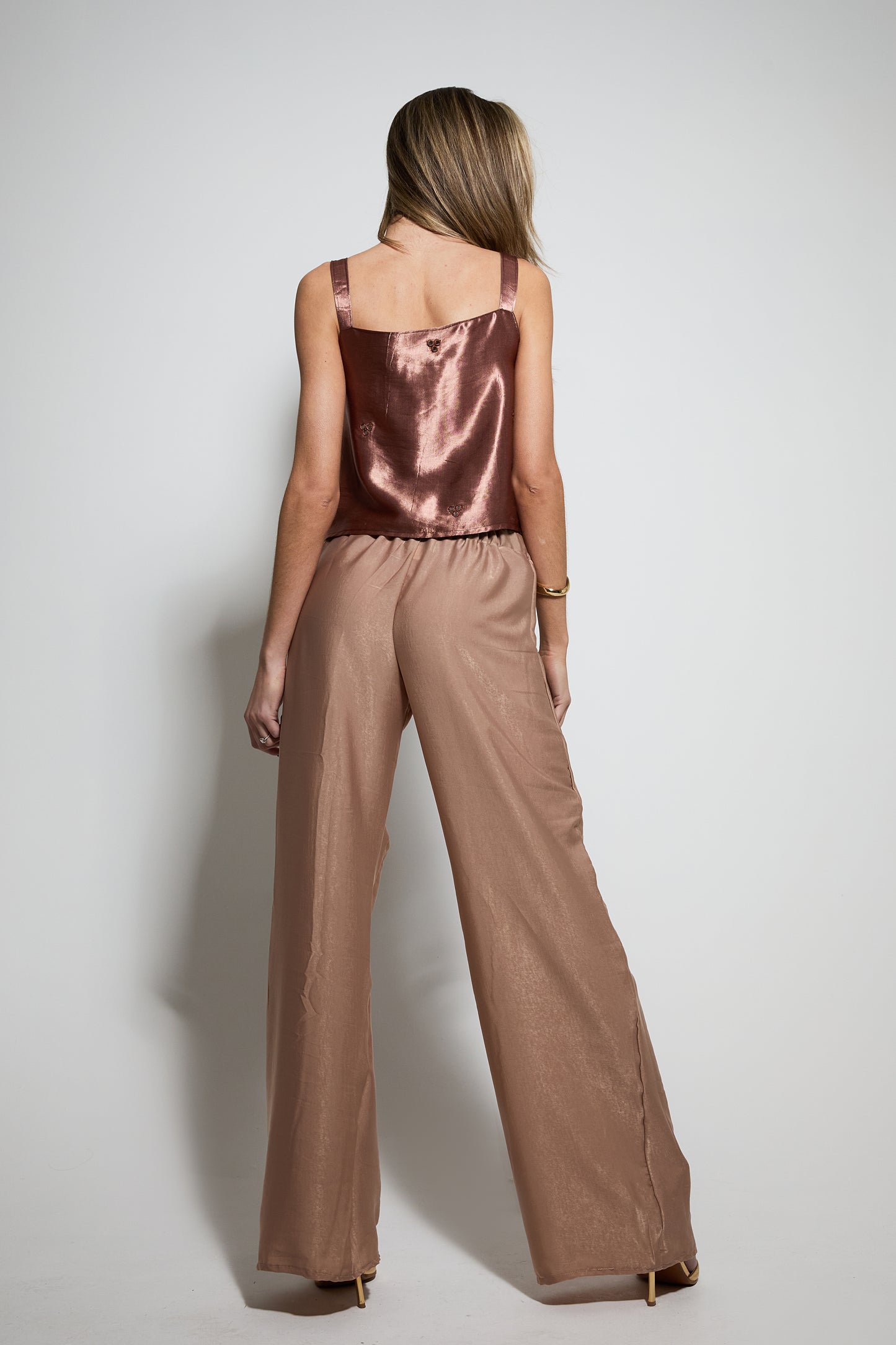 Cream Luxe Trouser - TALL